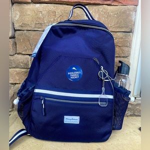 Tommy Bahama Navy Backback for Pickleball includes water bottle
